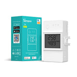Thr320D 20A Smart Temperature And Humidity Monitoring Switch,Compatible With Alexa, Google Home,Rj9 4P4C Interface