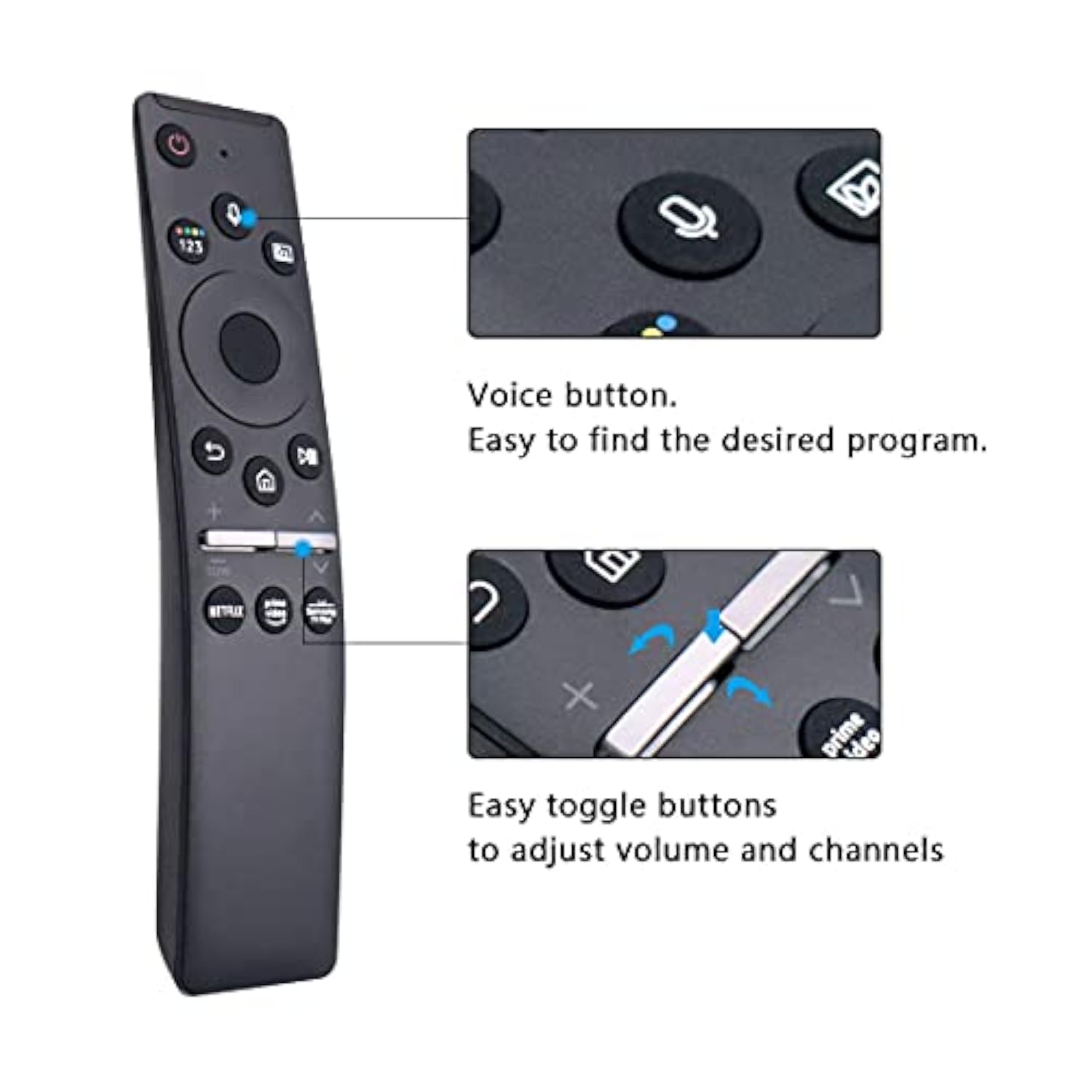 Firefly Tv Stick Replacement Voice Remote Control (2Nd Gen) Fit For Amz 2Nd Gen Tv Cube/Smart Tvs Stick/1St Gen Tv Cube/Tv Stick 4K/3Rd Gen Smart Tvs Ly73Pr E9L29Y Ex69Vw S3L46N Ldc9Wz A78V3N