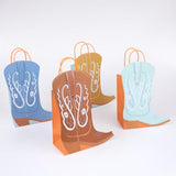 Meri Meri Western Paper Party Bags (Pack of 8), Party Favor Bags, 3D Embellishments, For Kids & Adults, 8 Colors