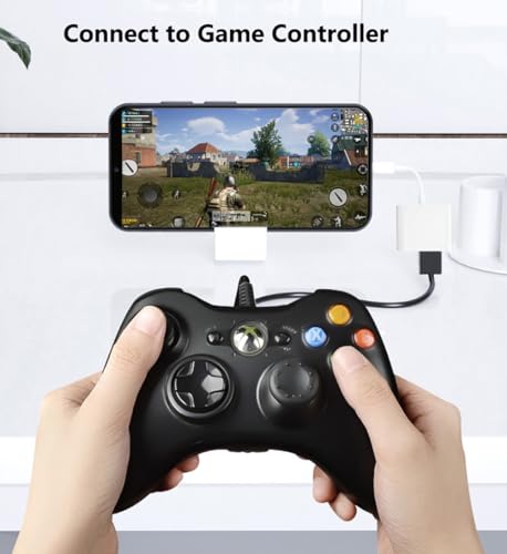 USB-C to USB 3.0 Adapter with 30W PD Charging Port, Type-C to USB A Port OTG Cable Compatible with iPhone 15, MacBook Pro Air, iPad Pro, iMac,