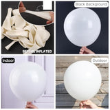 142 Pcs White Balloon Set – 18, 12, 10, 5 Inch for Arch & Garland Decor