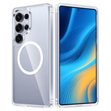 Samsung Galaxy S25 Ultra Clear Case, Magnetic Military-Grade Shockproof Protection