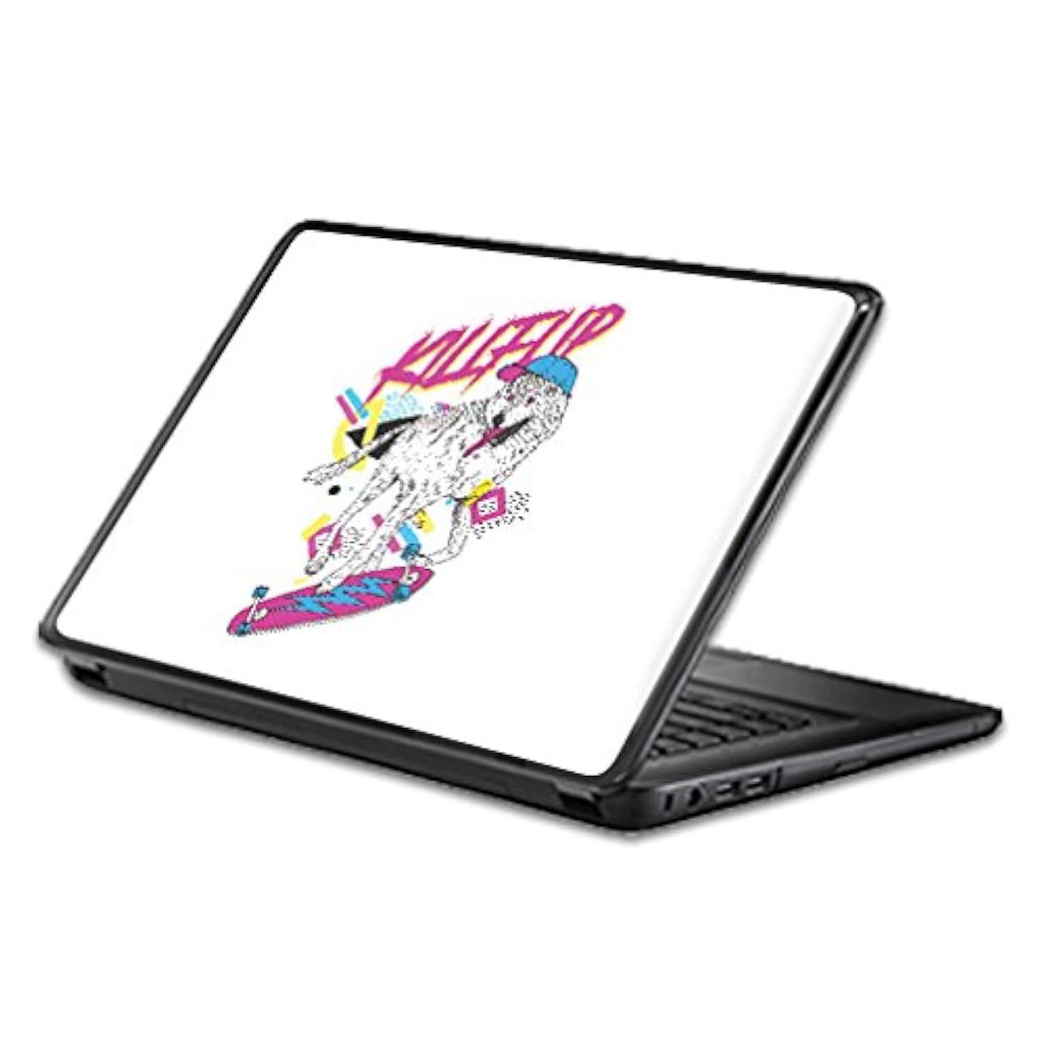 Universal 13" Laptop Skin - Skater Wolf | Protective, Durable, And Unique Vinyl Decal Wrap Cover | Easy To Apply, Remove, And Change Styles | Made In The Usa
