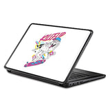 Universal 13" Laptop Skin - Skater Wolf | Protective, Durable, And Unique Vinyl Decal Wrap Cover | Easy To Apply, Remove, And Change Styles | Made In The Usa