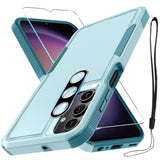 Samsung Galaxy A15 5G Full Body Rugged Case with Lanyard Mint Green