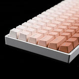 108 122 Double Shot Backlit Blush Keycaps Pbt Shine Through Oem Profile Keycap