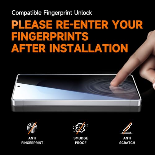 2 Pack for  Galaxy S24 Ultra Privacy Glass Screen Protector 6.8 inch, 28° Anti-spy Tempered Glass Film, Auto Dust-Elimination Installation,