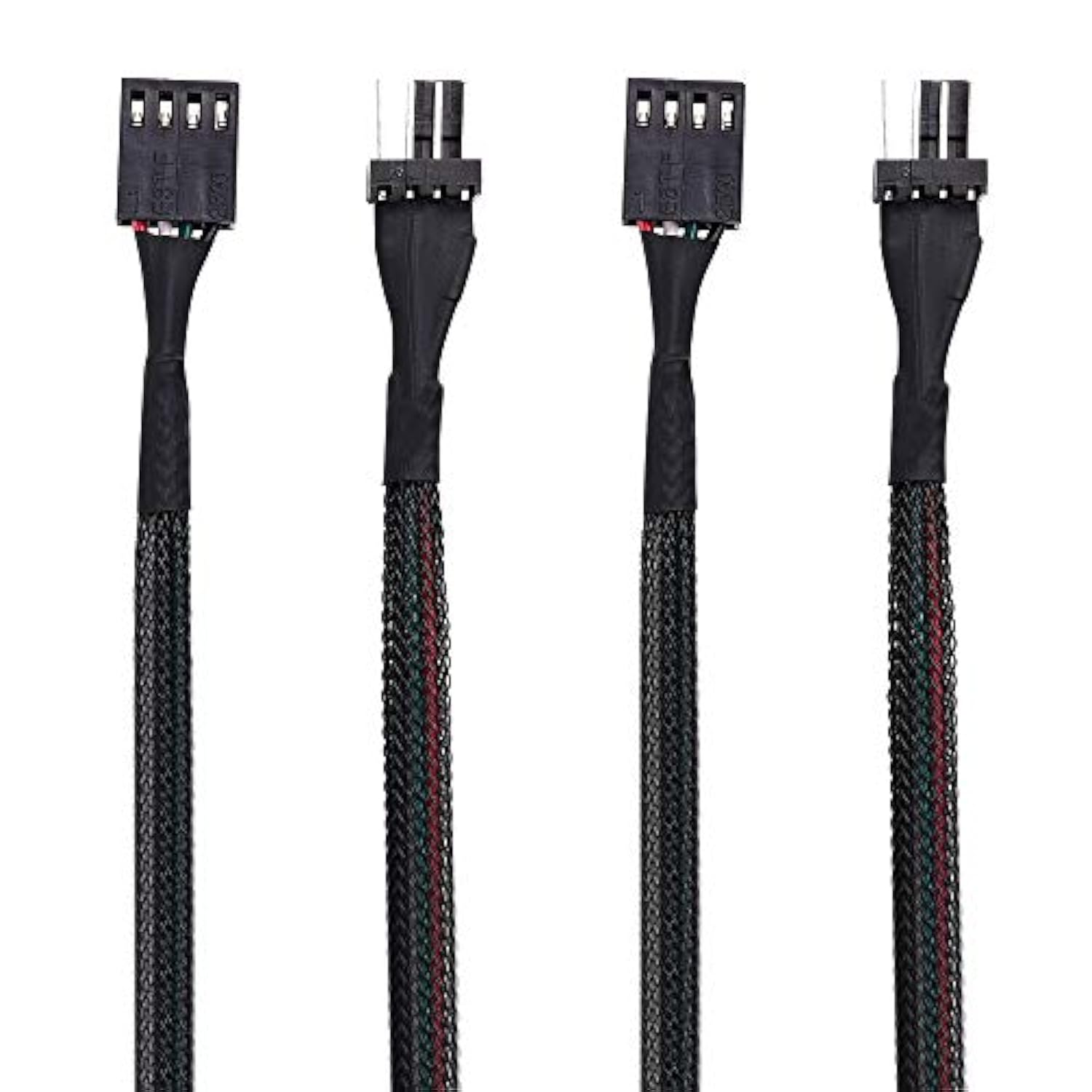 Cable Matters 2-Pack PWM 4 Pin Fan Extension Cable - 12 Inches