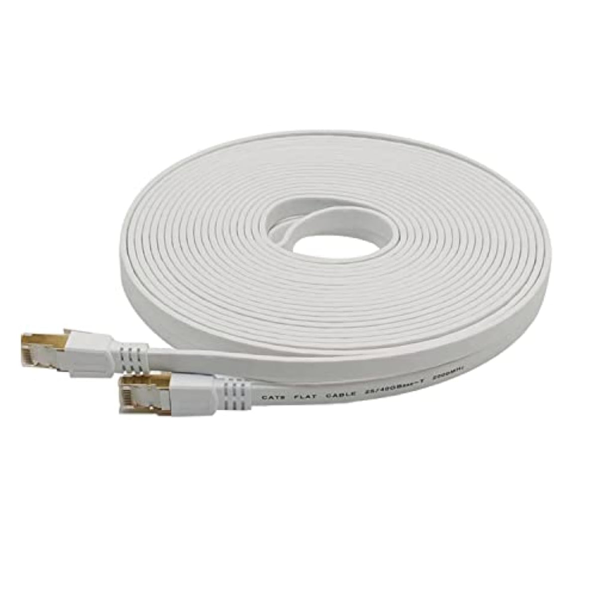 Cat8 Ethernet Cable 50Ft, High Speed Flat Internet Core, Internet Network Long
