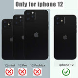 For 12 Waterproof Case,Waterproof Shockproof Dustproof Ip68 Full-Body Hard Case Built-In Screen Protector Underwater Outdoor Waterproof Cover For 12,6.1 In (Clear)