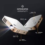 Luma 350 Portable Smart Projector W/ Luma App | Ultra Hd Rechargeable Video Projector W/ Onboard Android 6.0, Streaming Apps, Wi-Fi, Mirroring, Remote Control & Crystal-Clear Imaging