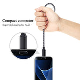Short Micro Usb Cable 2-Pack, 1.6+3Ft Phone Charger Power Cords Android Fast C