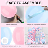 Pink And Blue Balloons Garland Arch Kit, 134Pcs Gender Reveal Balloon Garland Arch Kit For Boy Or Girl Gender Reveal Decorations Birthday Party Baby Shower Decorations