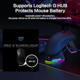 Charging Dock For Logitech Computer Mouse G502 Lightspeed G502 X Plus/G703/G903 Lightspeed/G Pro X Superlight 2 Dex/2/1 Wireless, Rgb Mice Charger Usb A C Powerplay Charging System (Black)