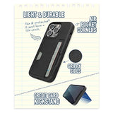 Iphone 13 Pro Wallet Case - Wallet Slayer Vol. 2 [Slim + Protective] Credit Card Holder With Kickstand - Black Tie Affair