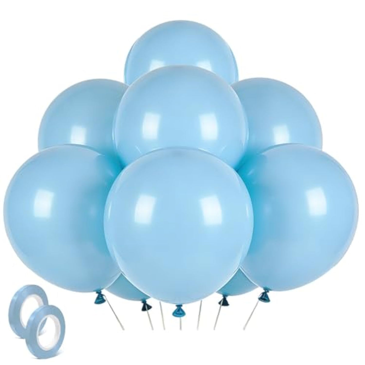 Pastel Blue Latex Party Balloons 30 Pack 18 Inch Round Light Blue Balloons For Wedding Baby Shower Gender Reveal Birthday Party Decoration
