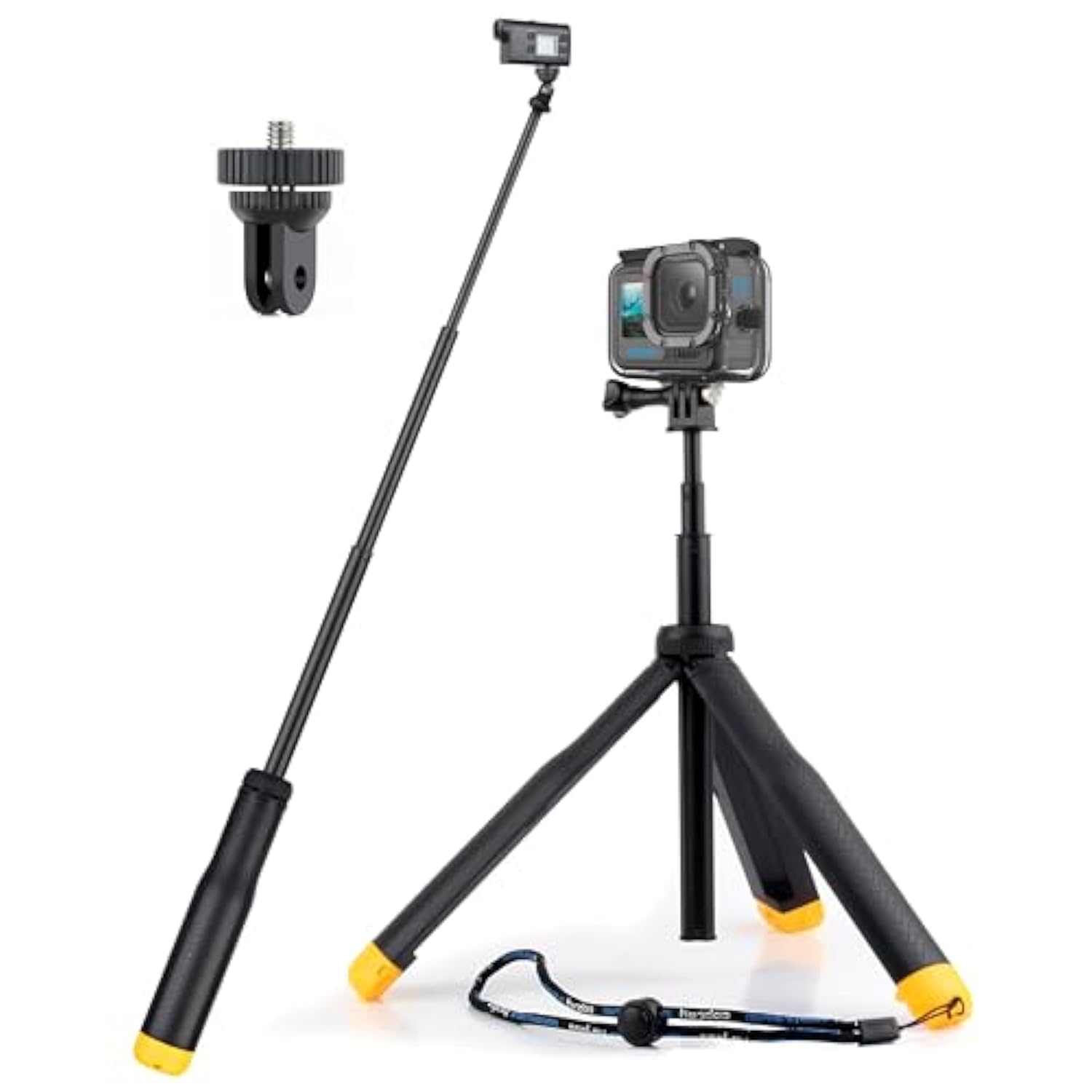 4-In-1 Floating Hand Grip Tripod Underwater Waterproof Selfie Stick Extendable Monopod For Gopro Hero 12 11 10 9 8 7 6 5 4,Insta360,Used As A Floating Tripod,Hand Grip,Selfie Stick,Tripod Stand