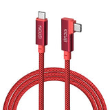USB-C to USB-C Tethering Cable 16.5FT (5m), Right Angle Photography Cord, 20Gbps Fast Transfer, 4K@60Hz, PD Power Delivery, Compatible with