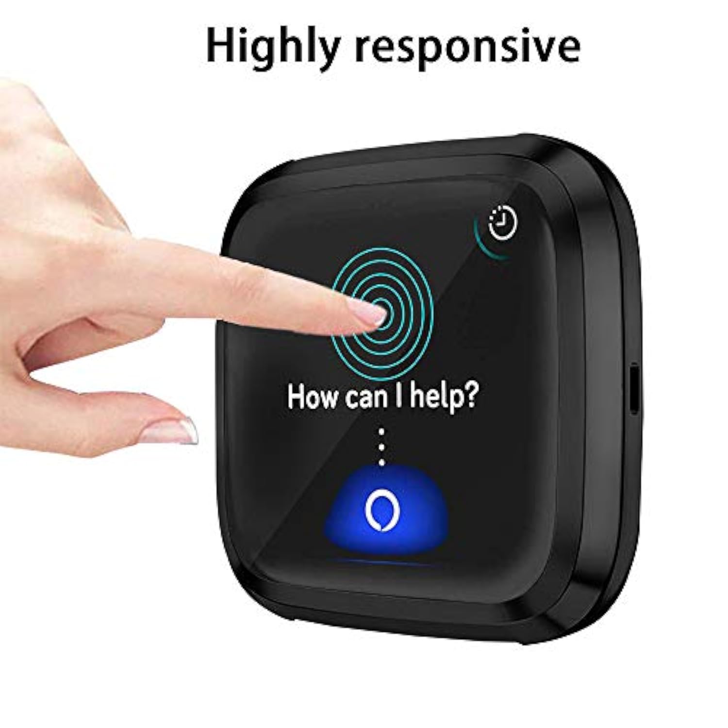 2 Pack Case Compatible With Fitbit Versa 2 Screen Protector, Soft Tpu Full Coverage Protective Cover Bumper Frame Versa 2 Smartwatch (Black+Black)