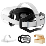 Head Strap For Oculus Quest 2,Vr Headset Straphead Strap For Meta Quest 2 With Tpu Pad, Lightweight Washable Vr Accessories With Wide Tpu Pad