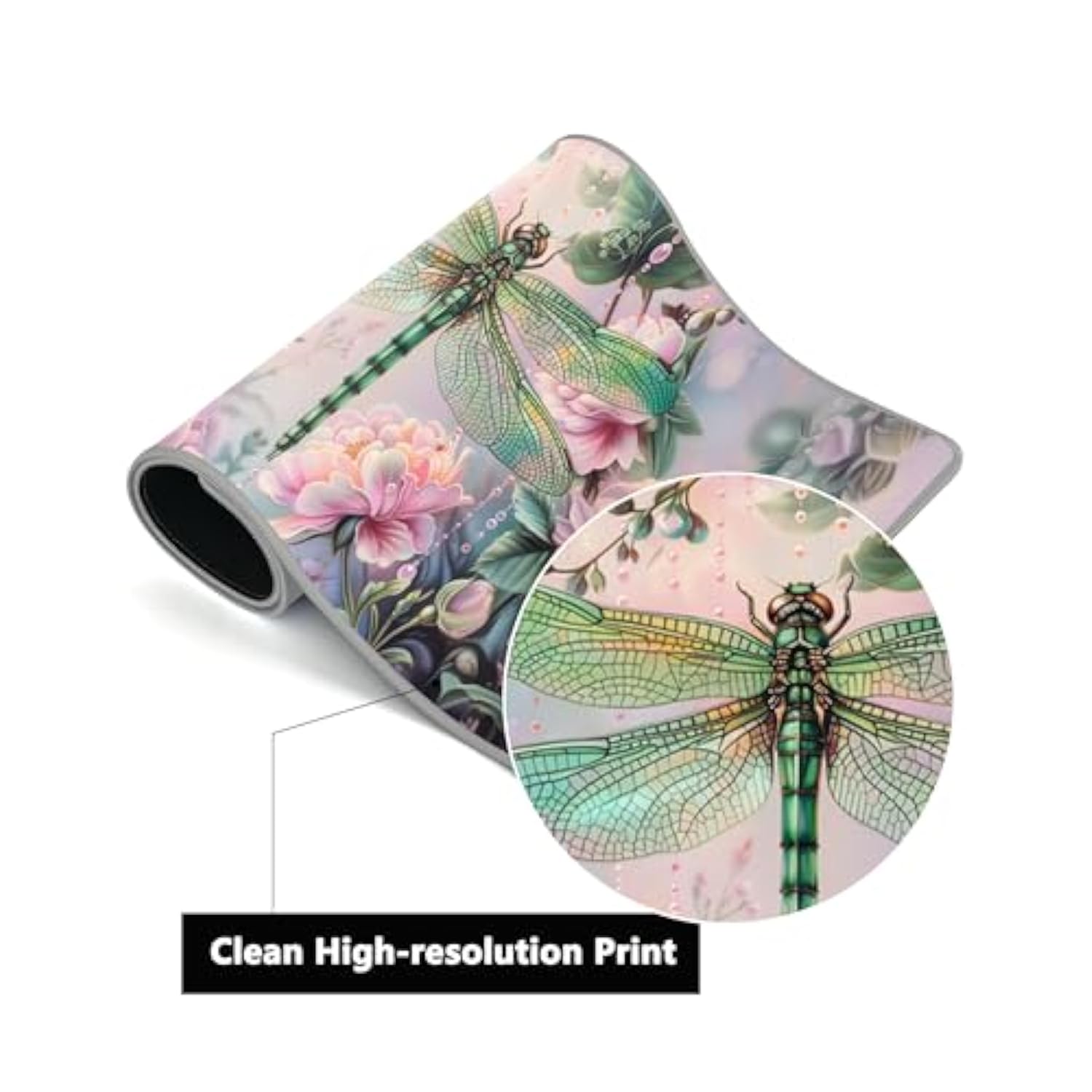 Dragonfly Large Mouse Pad Computer Desk Mat For Keyboard Gaming Desk Pads Waterproof Mouse Mats Work Office Home
