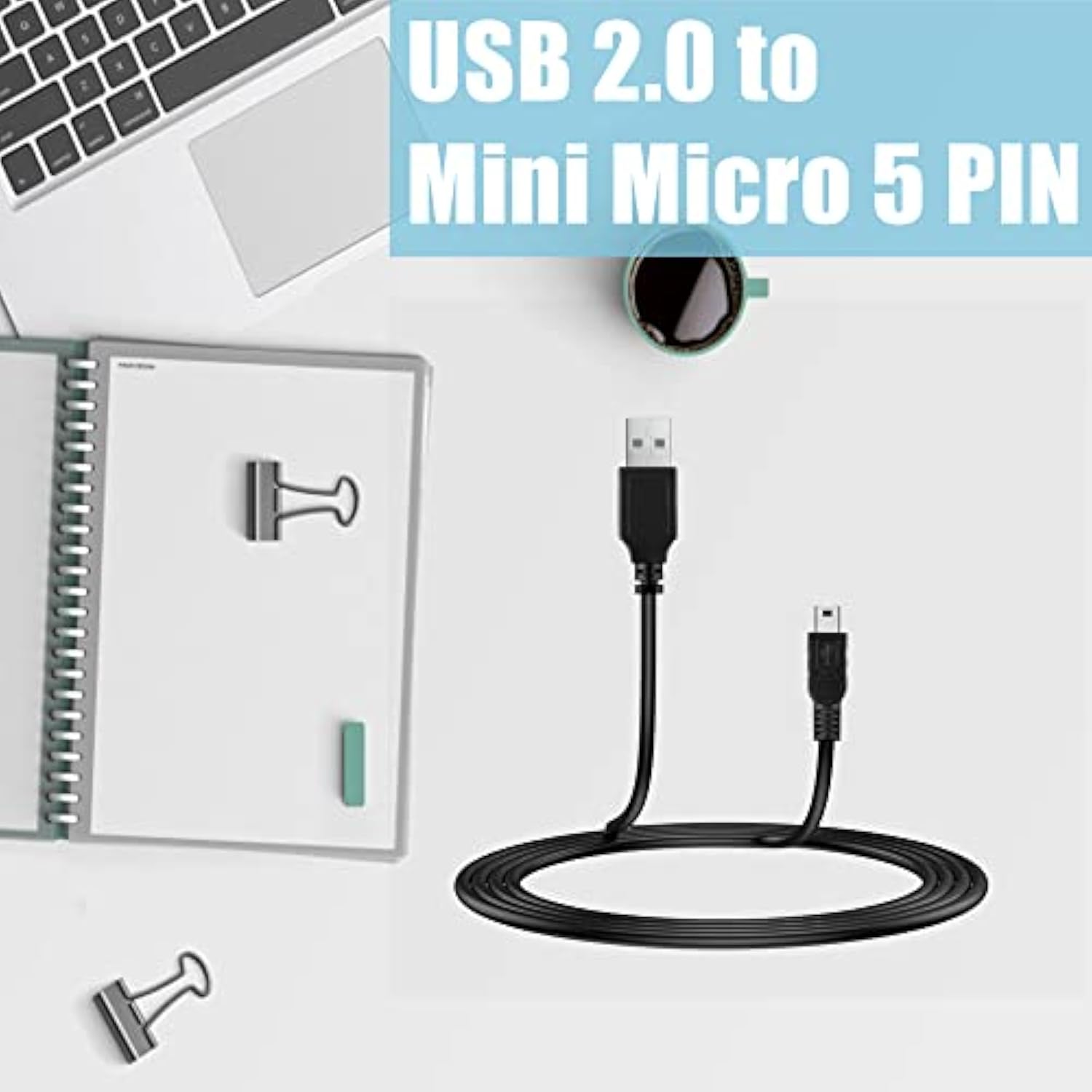 5Ft Mini Usb Charging Cable Replacement For Cygolite Streak 450 Bicycle Light Power Cord Lead