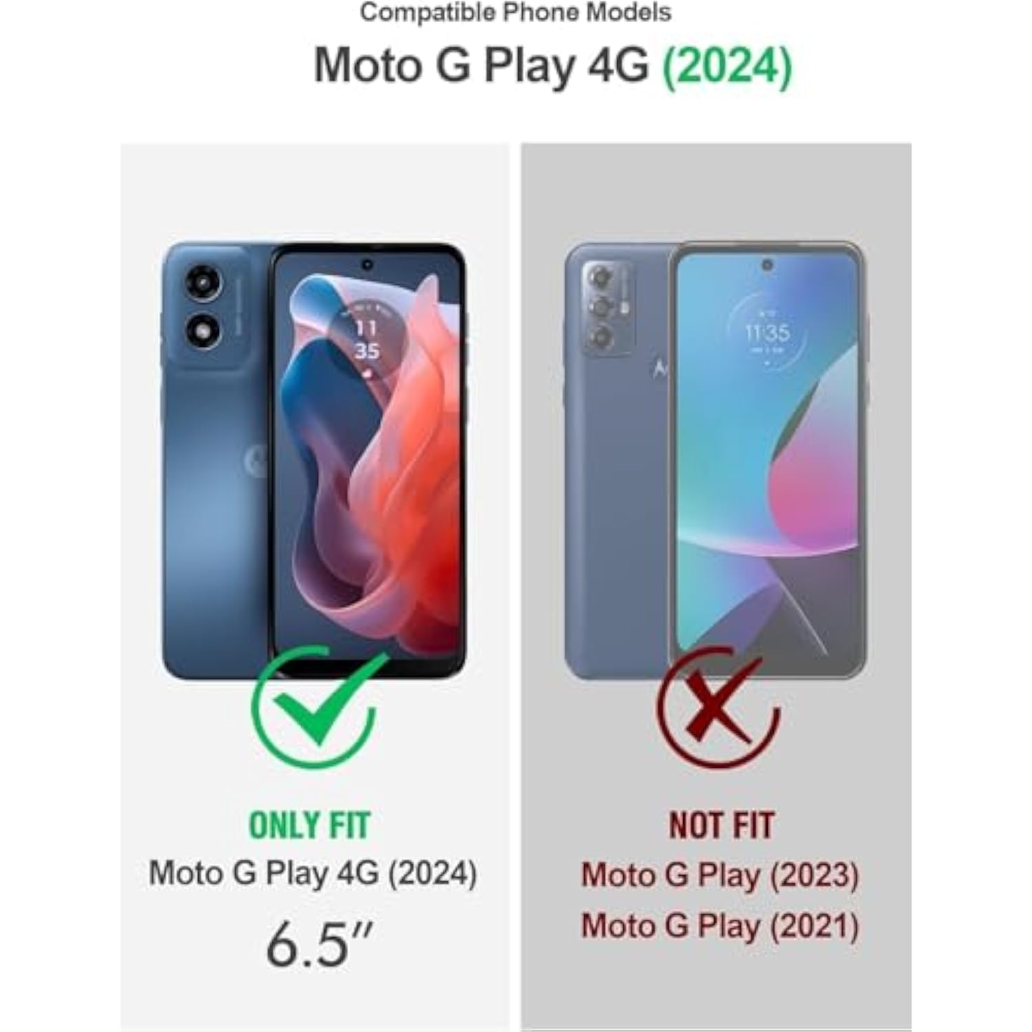 Compatible With Motorola Moto G-Play-2024 Case Rose Gold | Glitter Bling Sparkly Floating Liquid Cute Phone Cover With Tempered Glass Screen Protector/Ring Holder/Diamond Wrist Strap Lanyard