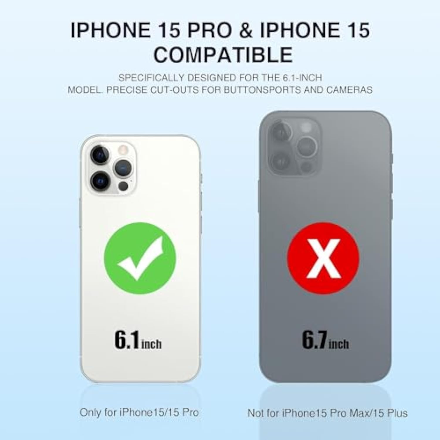 Alpatronix Battery Case for iPhone 15 and 15 Pro, Strong Slim Portable Protective Extended 15W Fast Charging Phone Case and Power Bank (BX15W) – Black