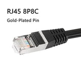 30Cm Rj45 8P8C Male To Female Cat5E Ethernet Internet Wall Panel Mount Ip67 Wa