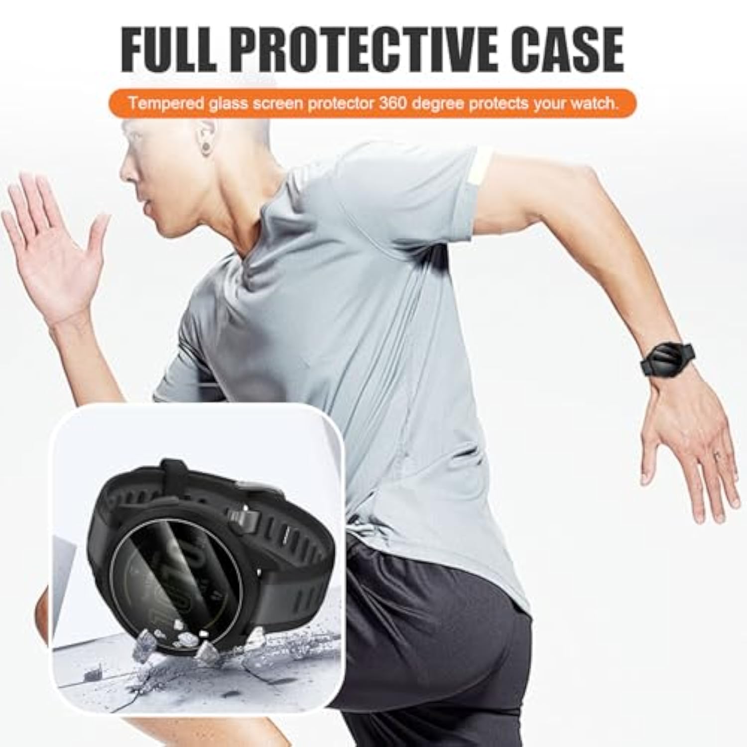 3 Pack Privacy Screen Protector For Garmin Forerunner 165 Smartwatch, [Anti-Spy Tempered Glass] Easy Install, 9H Tempered Glass Protective Film For Garmin Forerunner 165