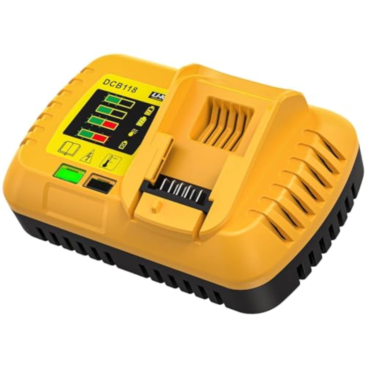 For Dewalt Battery Charger, Replace For Dewalt 20V Max And 60V Max Rapid Charge, Compatible With All 20V Max* And 60V Max* Dewalt Batteries (Charger Only)