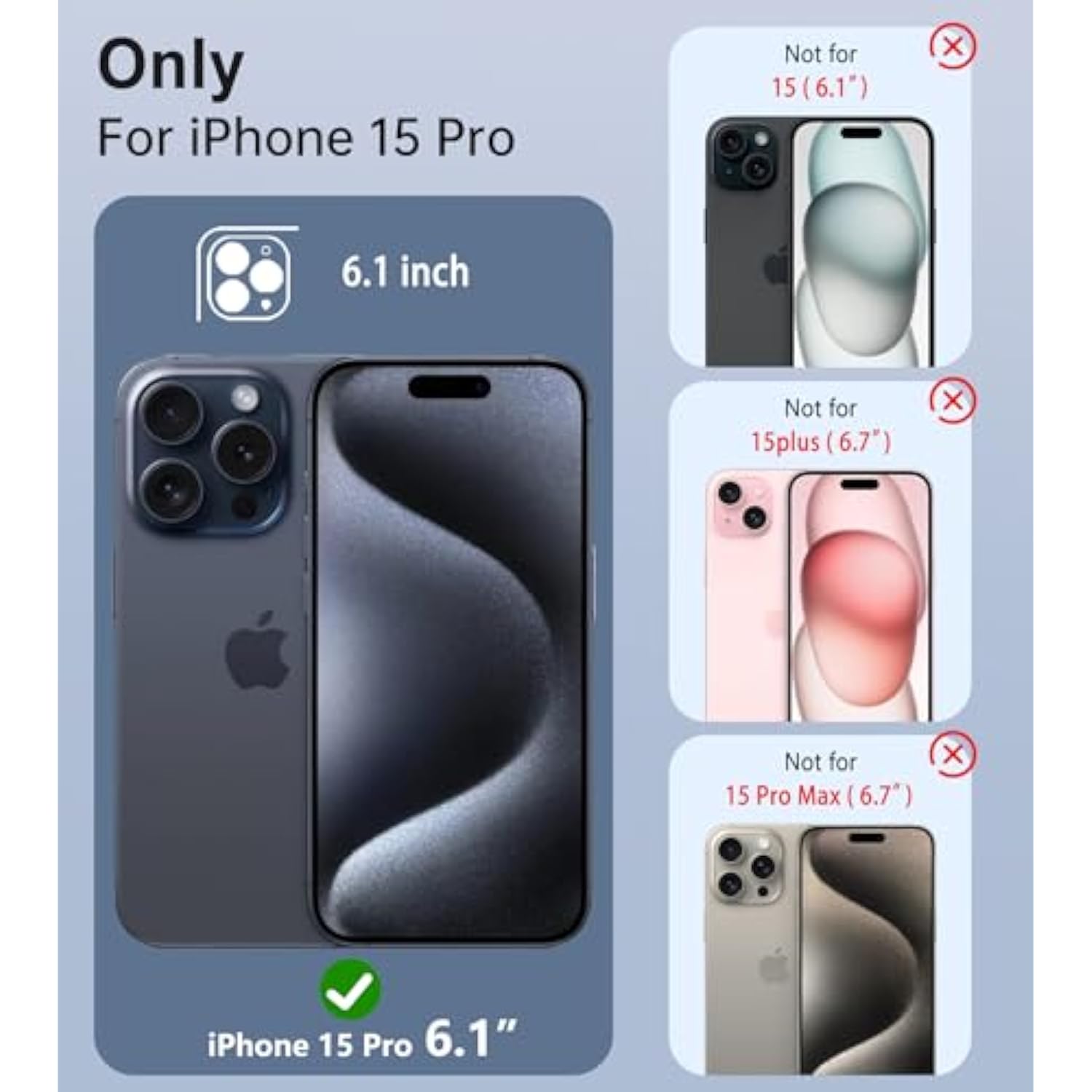 For 15 Pro Case: Magnetic Translucent Matte Phone Cover With Kickstand | Slim Shockproof Protective Drop Protection Cases & Lightweight Rugged Tpu Frosted Phonecase