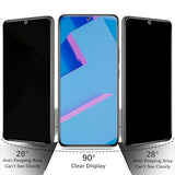(2 Pack) Privacy Screen Protector for  Galaxy S22 Plus Anti Spy Tempered Glass, Support Fingerprint Unlock, Anti Scratch, Bubble Free