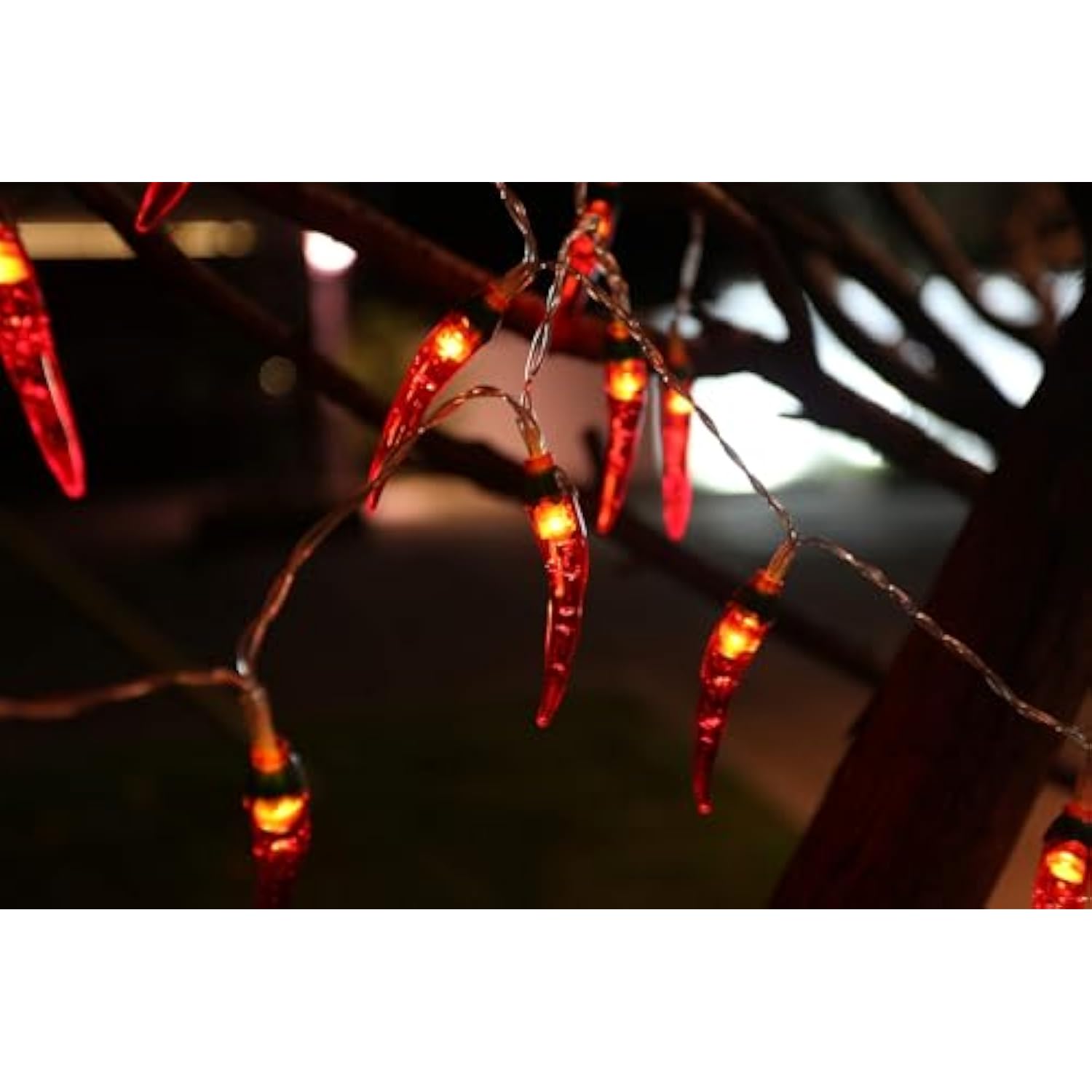 2Pack Red Chili Pepper String Lights,40 Led Pepper String Lamp Indoor Kitchen Decor Outdoor Mexican Decorations Light, B