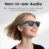 Smart AI Glasses with Camera, HD 1080P Video Recording, 8MP Bluetooth Camera Glasses, Noise Cancellation, Voice Assistant, Translation, TR90 Frame