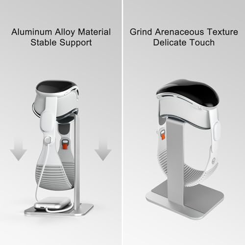 Dock Stand For Apple Vision Pro, Vr Headset Display Stand With Battery Holder
