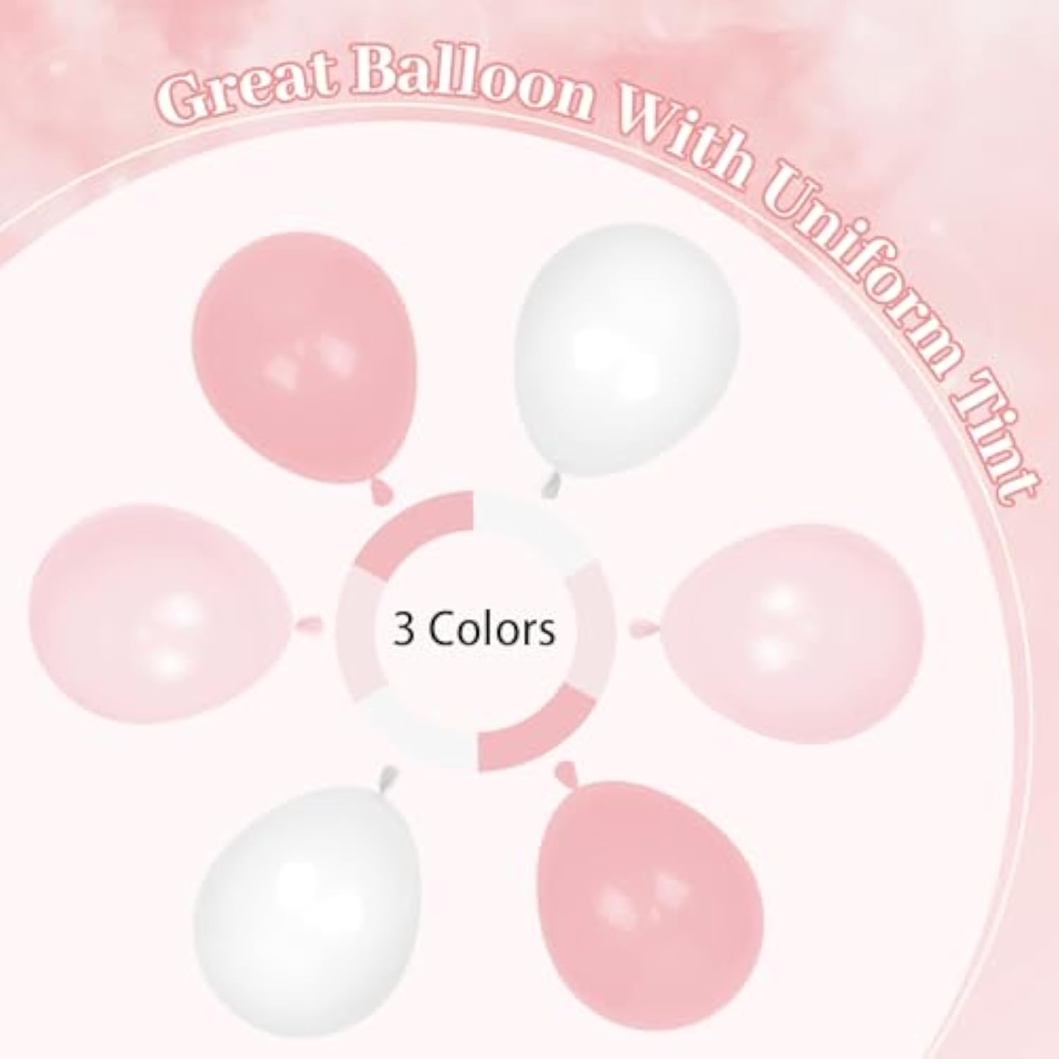 60Pcs Light Pink Balloons With Clear Pastel Pink And White Balloons For Wedding Bridal Baby Shower Shower Birthday Party Decorations