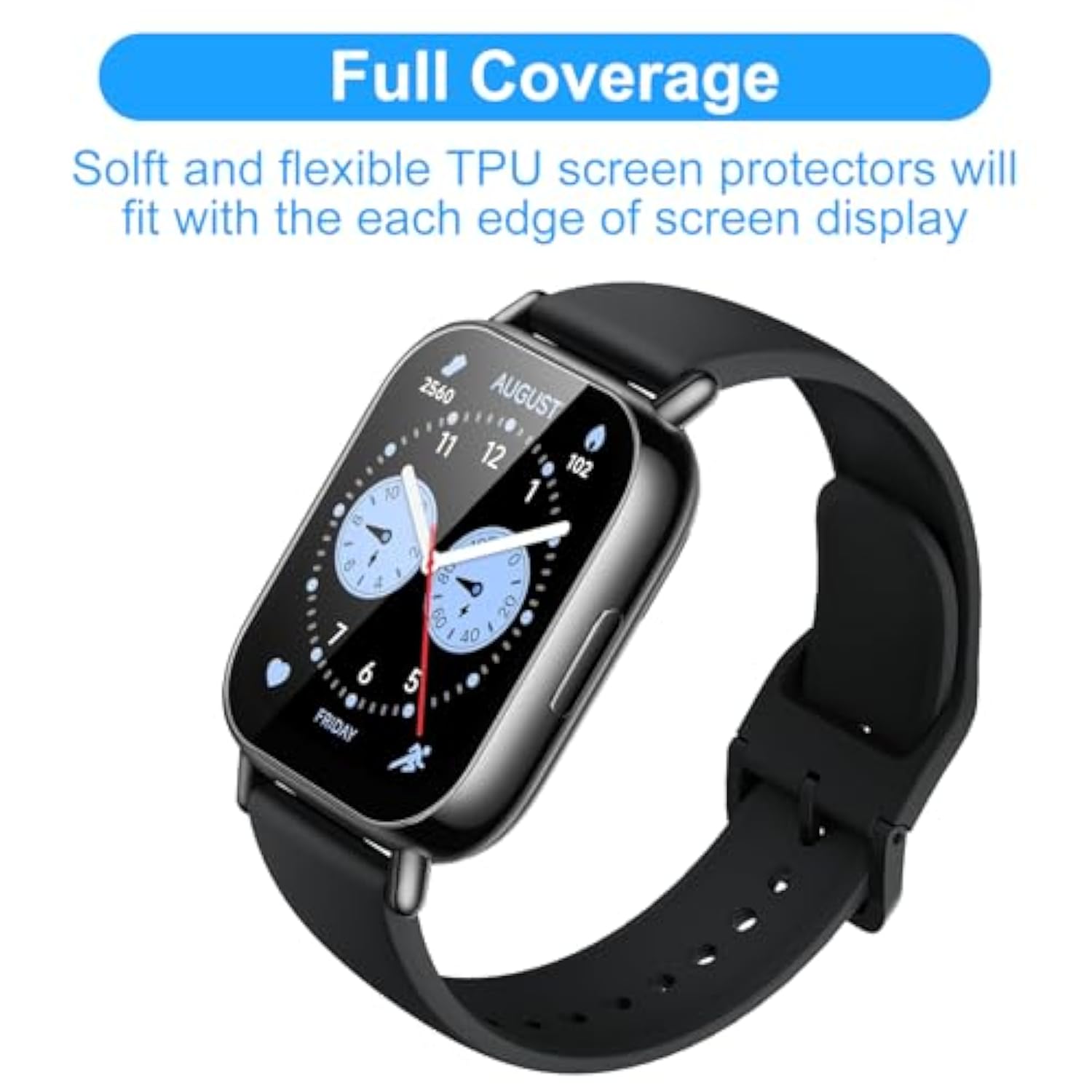 (4 Pack) Protective Screen For Redmi Watch 5 Lite,9H Hardness, Anti-Shatter, No-Bubble, Scratch Resistant, Vidrio Templado Para