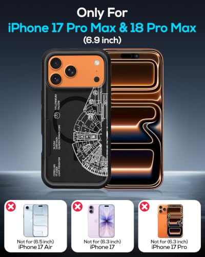 Heavy Duty for iPhone 17 Pro Max Case - Compatible with MagSafe Shockproof Protective Rugged Magnetic Men Military Grade Shock Drop Proof Phone Cover