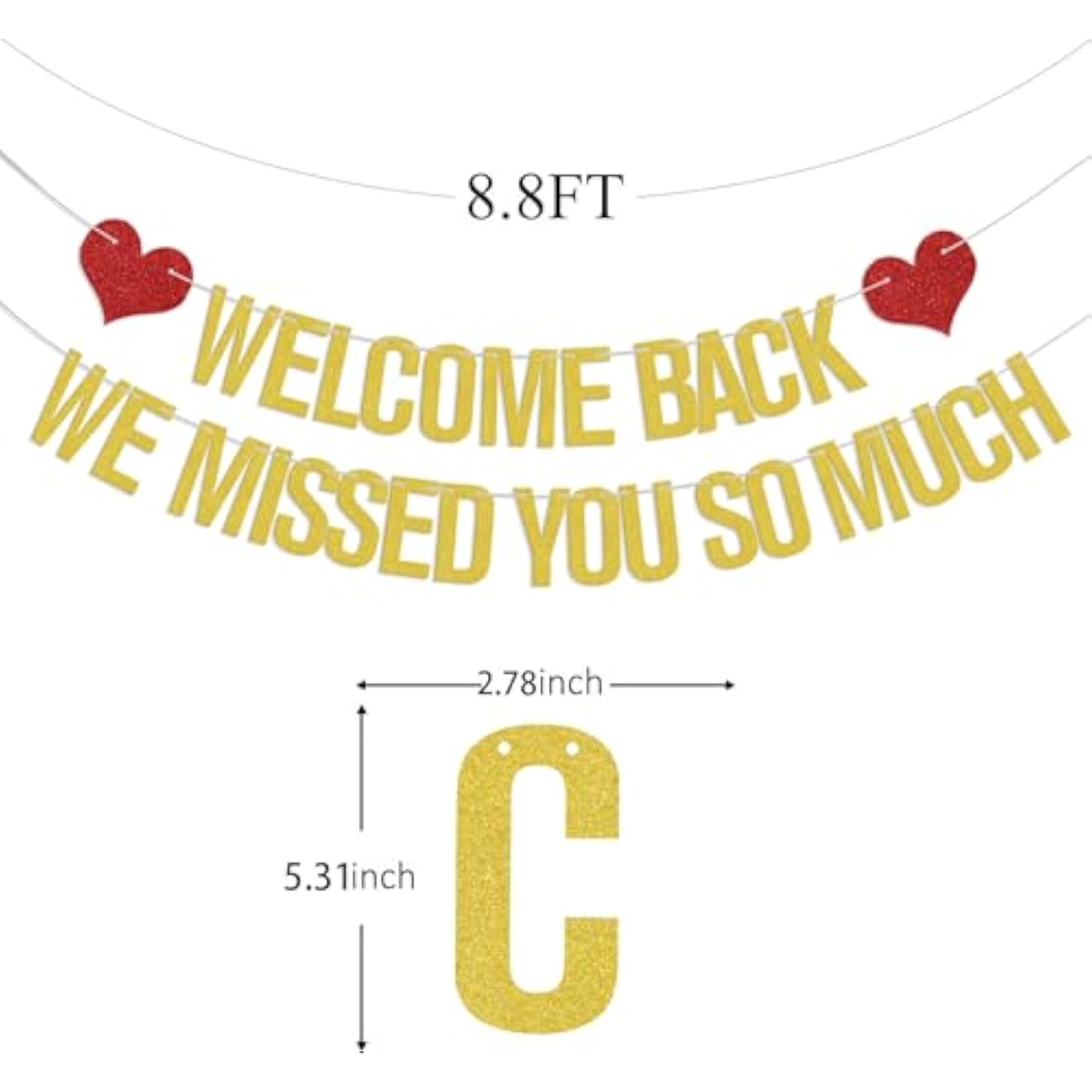 Welcome Back We Missed You So Much Banner Family Welcome Home Decoration