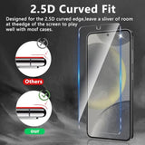 3 Pack Screen Protector Designed For Galaxy S24 Plus With 3 Pack Tempered Glass Camera Lens Protector,Ultra Hd Clear,9H Hardness,Easy Install - Case Friendly,Scratch Resistant