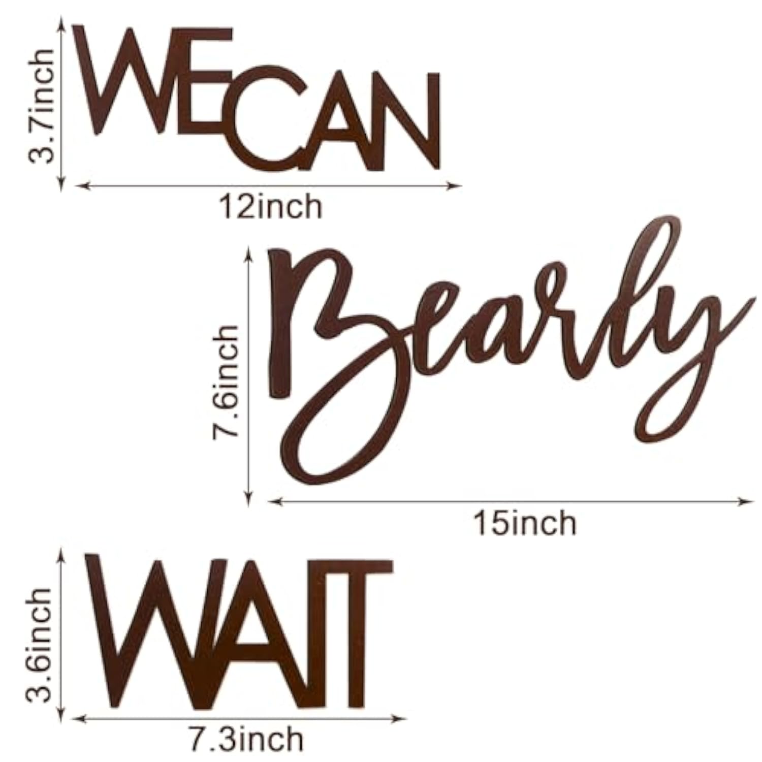 "We Can Bearly Wait" Teddy Bear Sign, Baby Shower & Gender Reveal Backdrop Banner