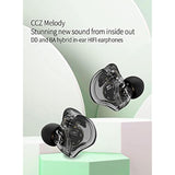 Ccz Melody In Ear Monitor Earbuds Headphone, Dynamic Hybrid Dual Driver In Ear