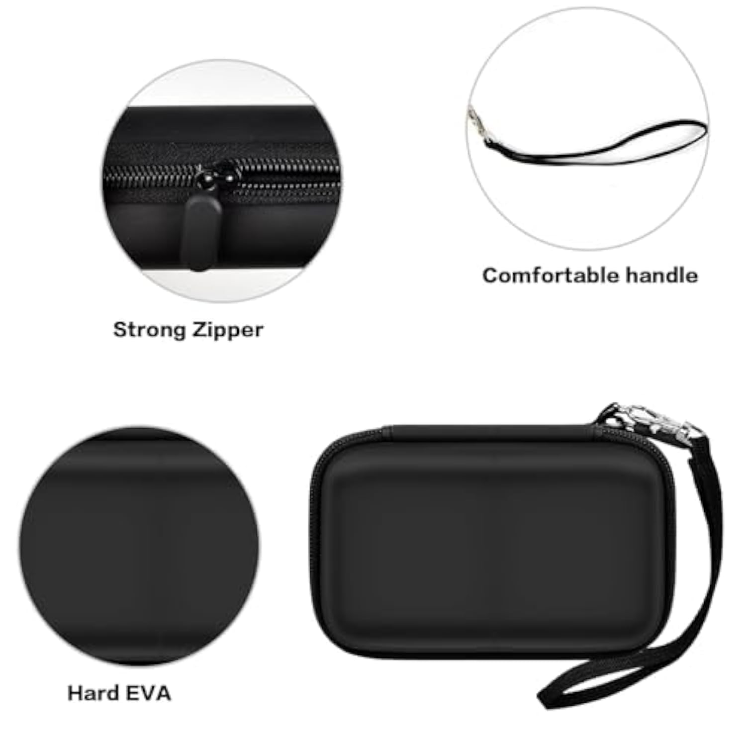 Case For Anker Maggo For Ucomx 3-In-1 For Maggo Ufo Charging Station,For Augnner For Iseyyox For Apple Magsafe Duo For Lisen Wireless Charger Foldable Magnetic Charging Stand Storage Box-Black