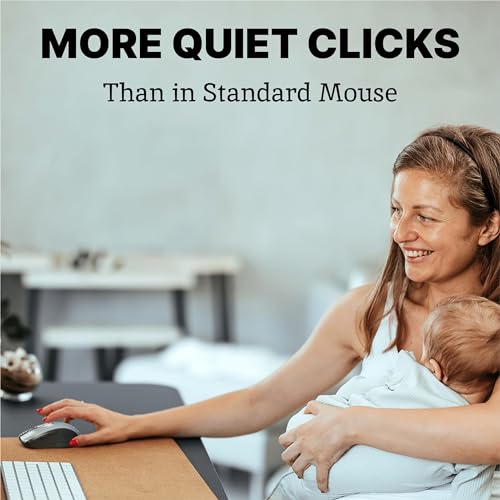 Silent Mouse Wireless Computer Mouse Wireless, Mouse For Laptop, Mouse Usb, Mouse For Chromebook, Mouse Cordless, Mouse Inalambrico, Pc Mouse, Computer Mice, Quiet Mouse