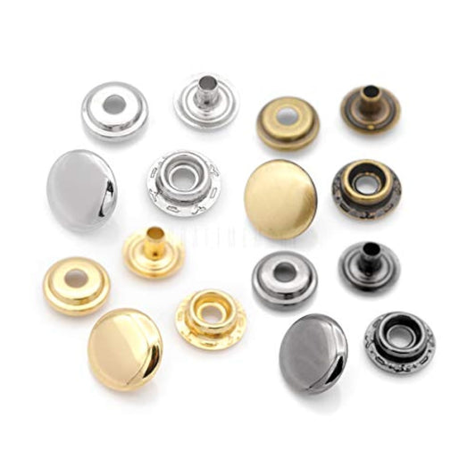Snap Fasteners Color Plated Solid Brass Snaps Heavy Duty Press Stud Po