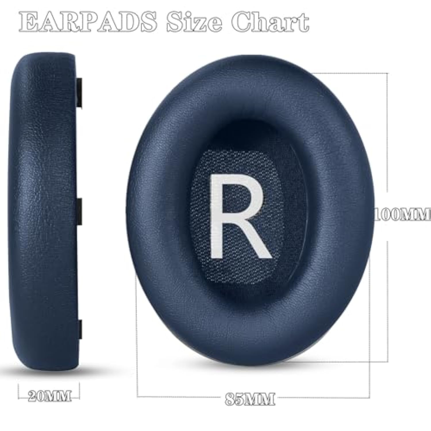 Nc700 Replacement Earpads Compatible With Bose 700 Nc700 Wireless Headset, Ear Pads Cushions With Softer Memory Foam High Density Noise Cancelling Foam, Added Thickness-Blue