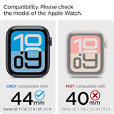 Spigen Ultra Hybrid Designed for Apple Watch Case with Screen Protector for Series SE3/SE2/6/SE/5/4 (44mm) - Crystal Clear