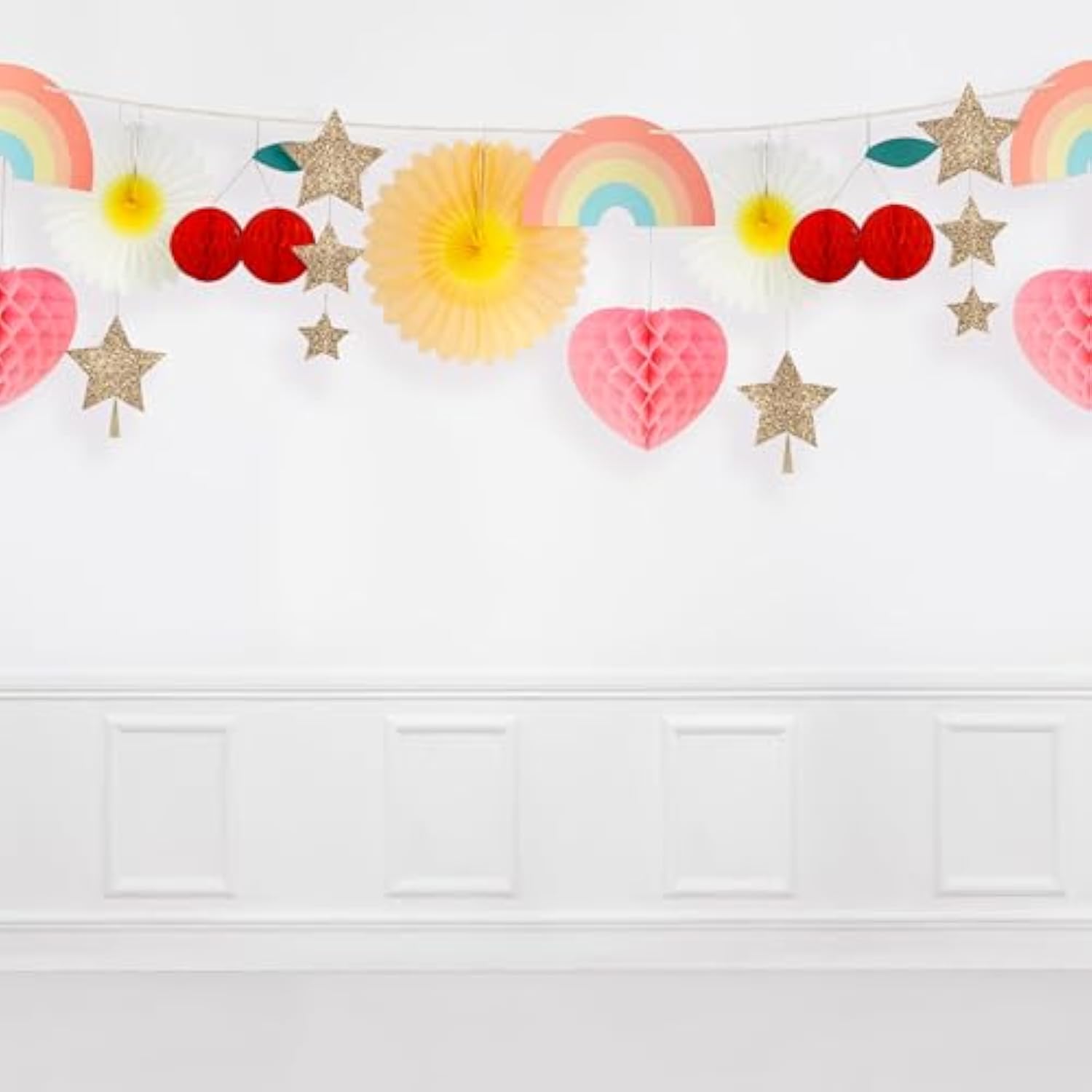 Meri Meri Fun Icons Giant Party Banner (Pack of 1), 11' Party Decorations (15' Including Excess Cord), Meri Meri Party Decorations