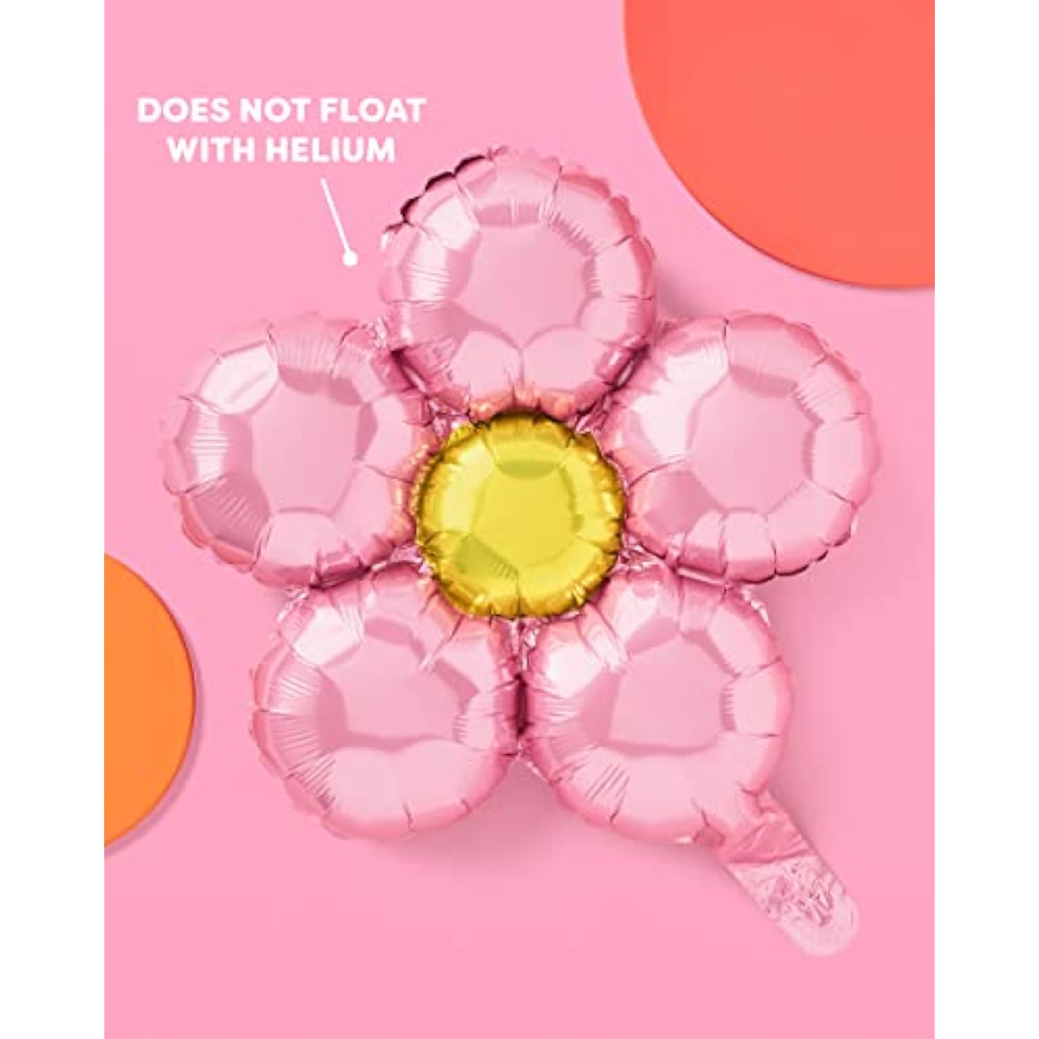 Light Pink Flower Balloon Set - 4 Pc | Groovy Birthday Decorations, Bachelorette, 70S Party Decorations, Baby Shower, Wedding, Photo Booth
